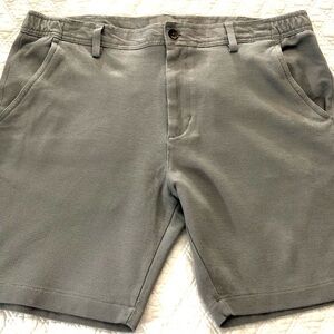 Hickey Freeman Men's Classic Gray Knit Shorts